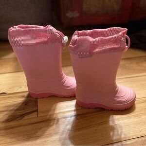 Cozy Pink Kids Boots